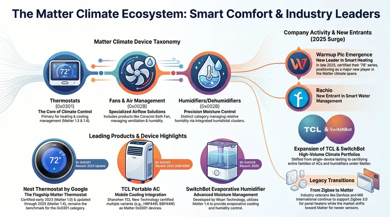 The Matter Climate Ecosystem: Smart Comfort & Industry Leaders